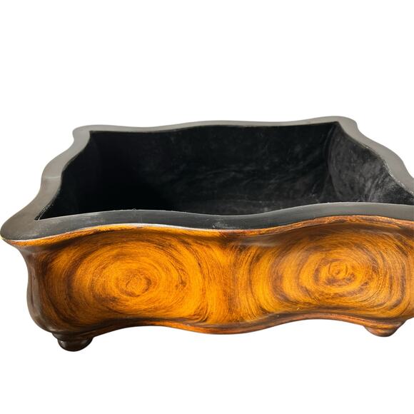 Large Vintage Box Hand Painted Wood - Picture 2 of 3